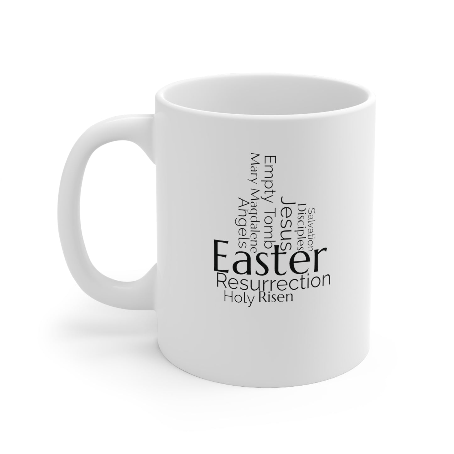 Easter word mug, holy mug, easter gift, mug, coffee cup, word mug, wordcloud mug, birthday gift